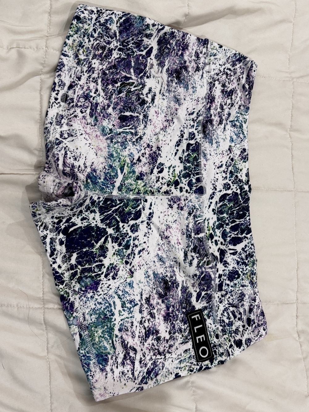 FLEO White Purple Blue Marble XL